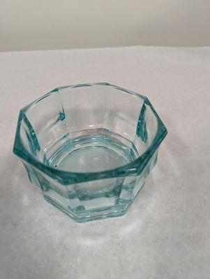 Vintage Indiana Glass Light Aqua Candy Dish