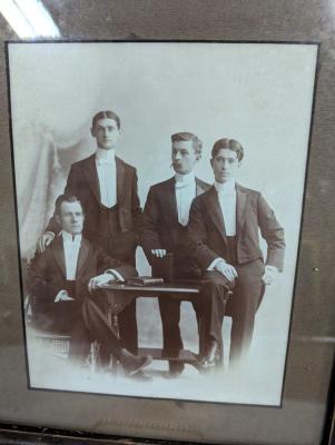 Antique Framed Men In Tuxedos