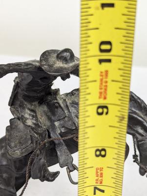Signed Frederic Remington Bronco Buster Figure