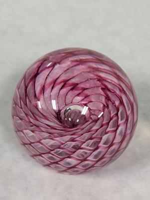 GFS 99 Pink Hole Glass Eye Studio Paperweight