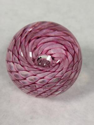 GFS 99 Pink Hole Glass Eye Studio Paperweight