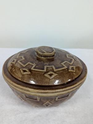 Diamond & Block Glazed Mixing Bowl With Lid Choice 3