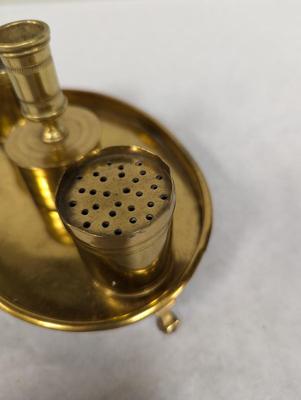 Antique Original Brass Inkwell Desk Set