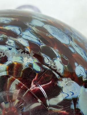 Signed Multi-Color Paperweight