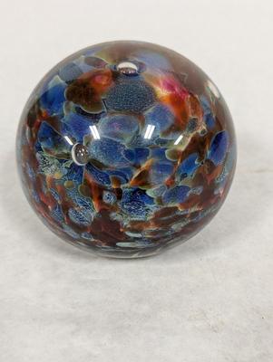 Signed Multi-Color Paperweight