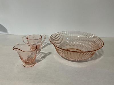 Vintage Pink Glass Set