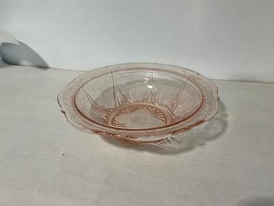 Vintage Royal Lace Pink Depression Glass Bowl