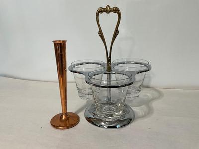 Vintage Kromex Condiment Caddy