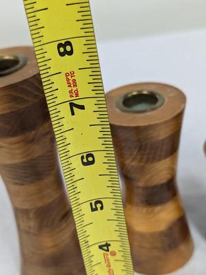 Hand Crafted Signed Candle Holders