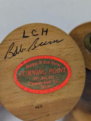 Hand Crafted Signed Candle Holders