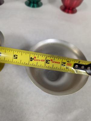 Vintage MCM Anodized Aluminum Ice Cream Bowls