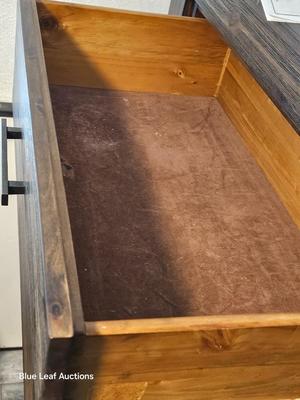 Lot 4: Dark Wood Chest of Drawers
