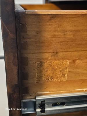 Lot 4: Dark Wood Chest of Drawers