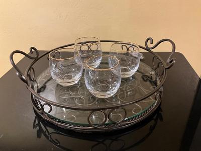 Tray and Glasses