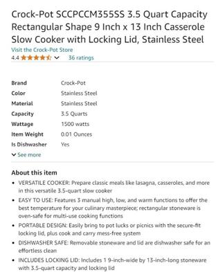 Lot 12: Crockpot