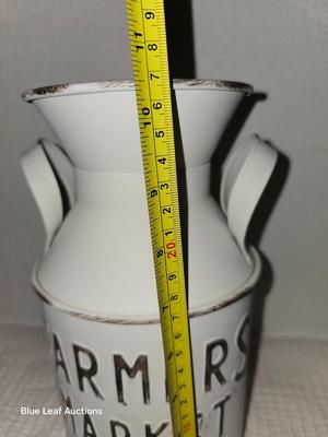 Lot 15: Longaberger Baskets & Small Metal Milk Can