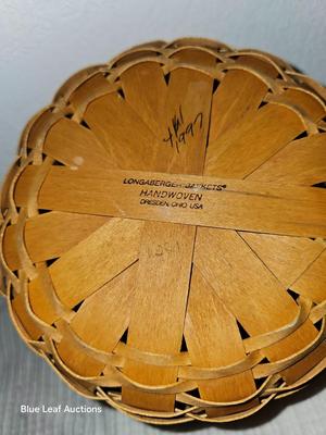 Lot 15: Longaberger Baskets & Small Metal Milk Can