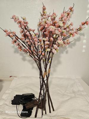 Lot 16: Lot of Misc Artificial Lighted Decorative Foliage