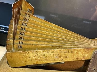 Antique 1924 Acme Egg Grading Scale/Specialty Mfg. Co. 10" Long in Fair Condition as Pic'd,