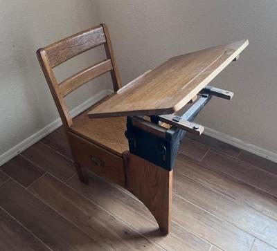 Lot 24: Vintage Childrens School Desk