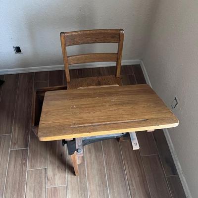 Lot 24: Vintage Childrens School Desk