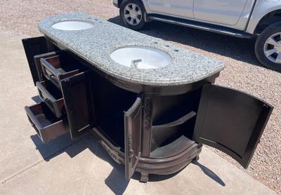 Lot 28: Double Sink Bathroom Vanity