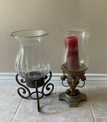 2 Hurricane Lamps
