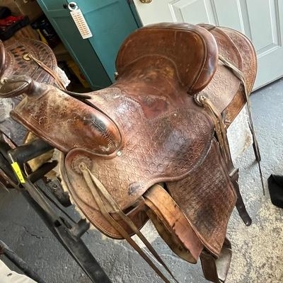 Vintage western saddle