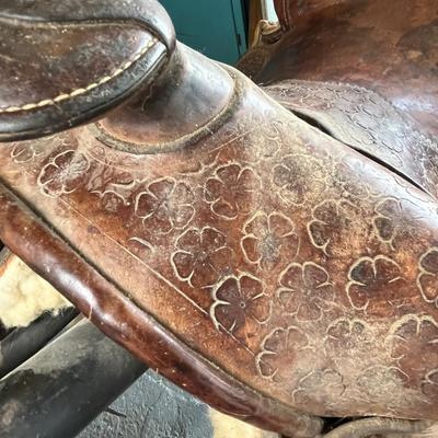 Vintage western saddle