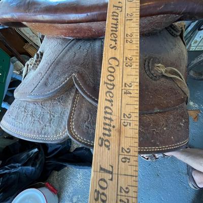 Vintage western saddle