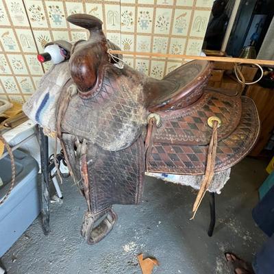 Antique Western Saddle