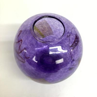 458 Signed Handblown Abstract Glass Art Vase by Pizzichilli Gordon
