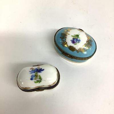 471 Two Limoges Trinket Boxes