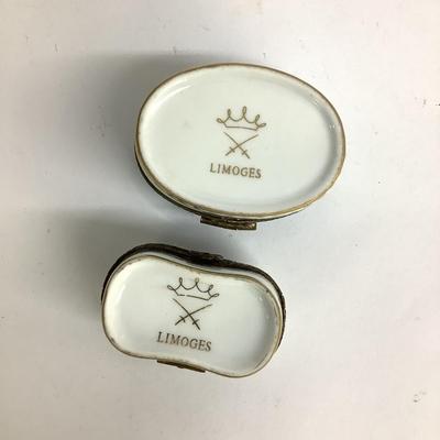 471 Two Limoges Trinket Boxes