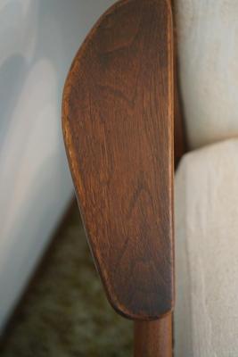 ADRIAN PEARSALL FOR CRAFT ASSOCIATES 1960'S WALNUT LOUNGE CHAIR