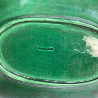 476 Copeland English Majolica Leaf Platter (A)