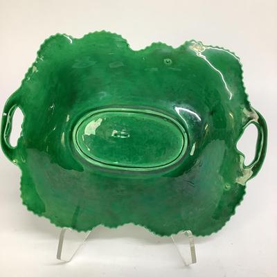 476 Copeland English Majolica Leaf Platter (A)