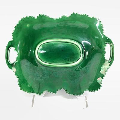 477 Copeland English Majolica Leaf Platter (B)
