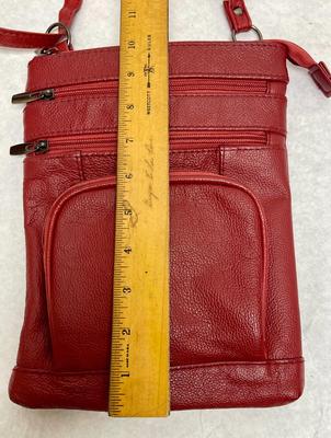 Red Cross-body Bag or Travel Purse