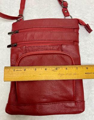Red Cross-body Bag or Travel Purse