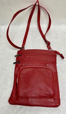 Red Cross-body Bag or Travel Purse