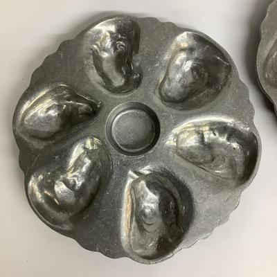 484 Set of 6 Seacast Oyster Plates
