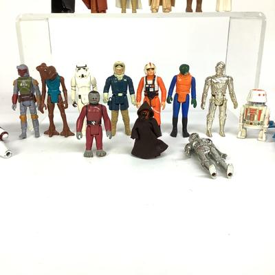 487 Collection of Star Wars Figures by GMFGI Hong Kong 1977