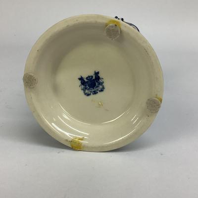 490 Transferware Footed Vase & Oriental Bowl