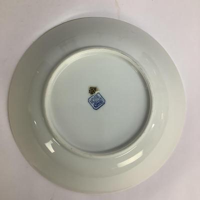 490 Transferware Footed Vase & Oriental Bowl