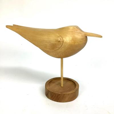 491 Signed Hand Carved Seagull Carving Decor