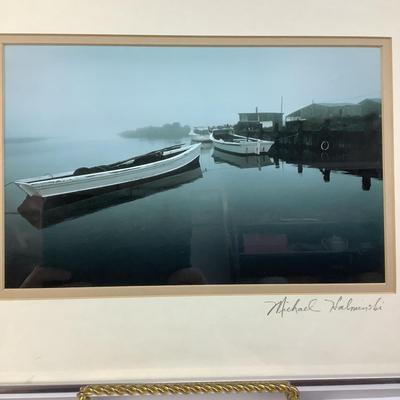 494 Signed & Framed Photograph "Long Net Rig" by Michael Halminksi 1978