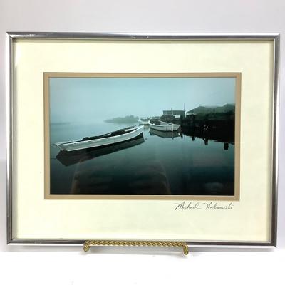 494 Signed & Framed Photograph "Long Net Rig" by Michael Halminksi 1978
