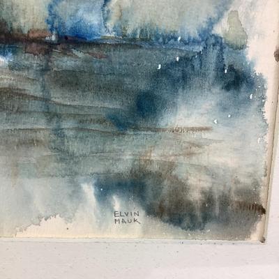 499 Original Abstract Watercolor by Elvin Mauk