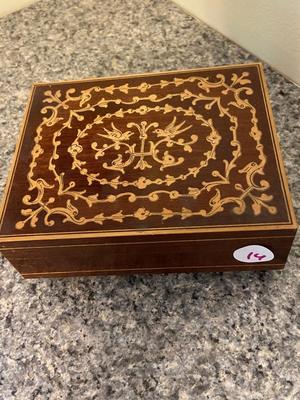 Italian Wooden Inlay Musical Jewelry Box | Lot One